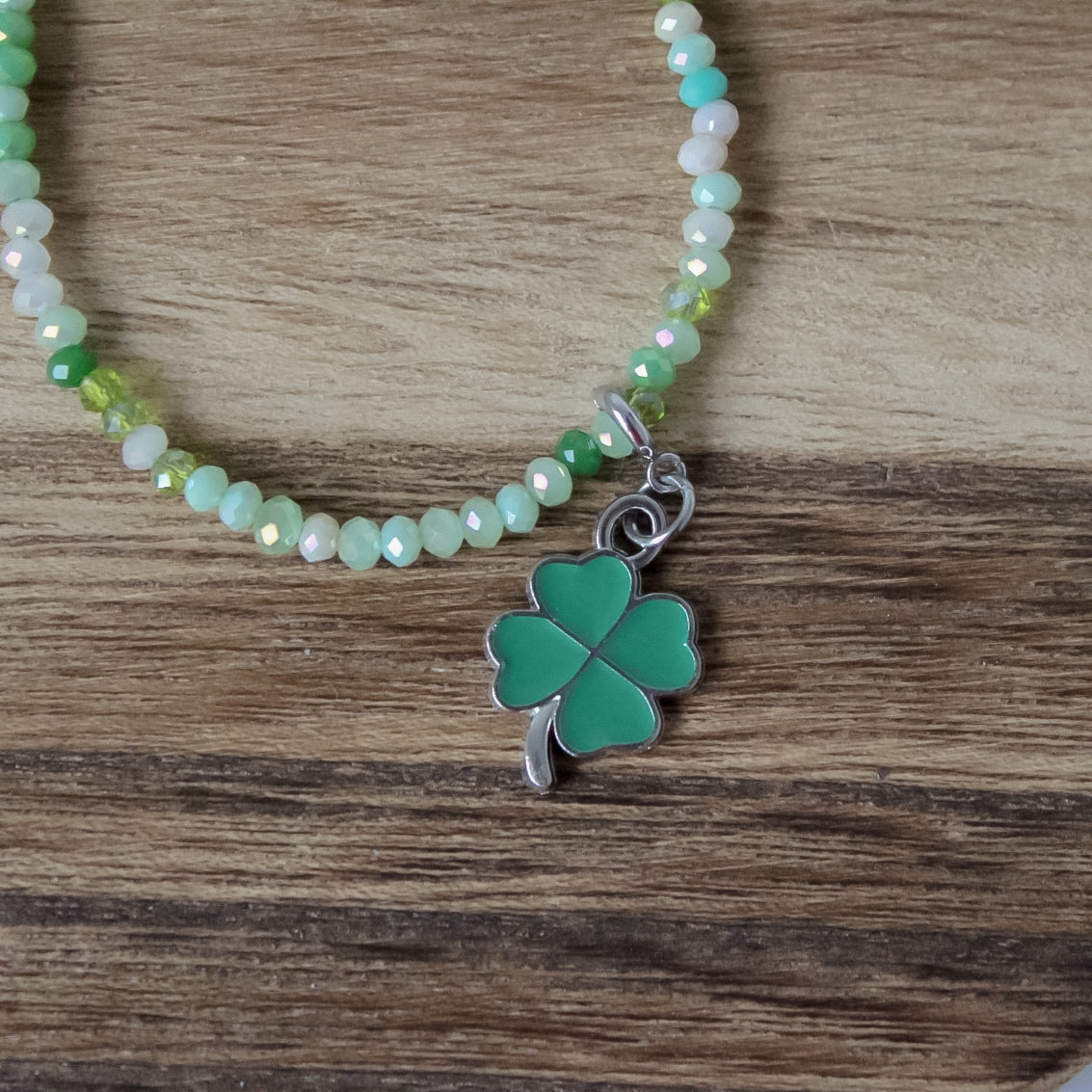 Green shamrock charm add on