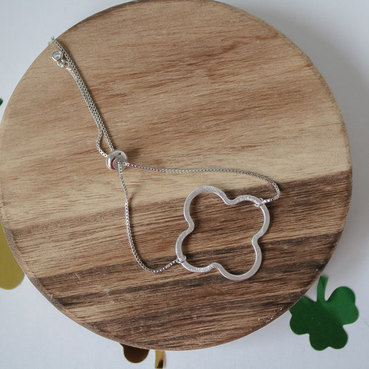 Silver Sliding Shamrock (sliding adjustable only)