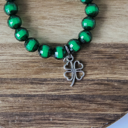 Silver shamrock charm add on