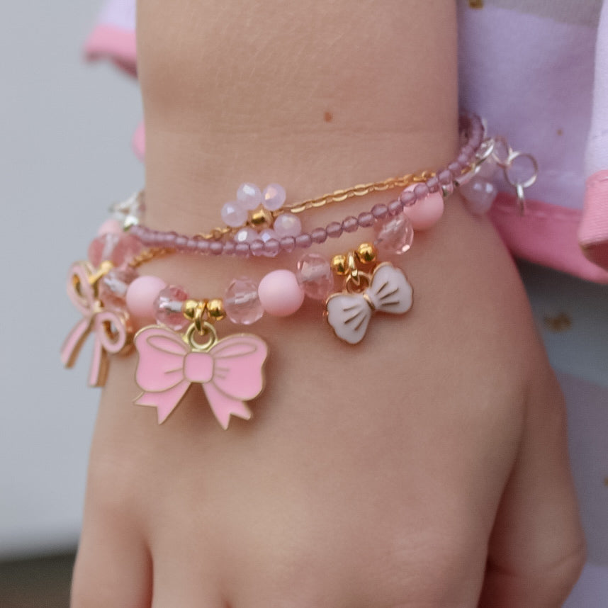 Dainty pink flower chain