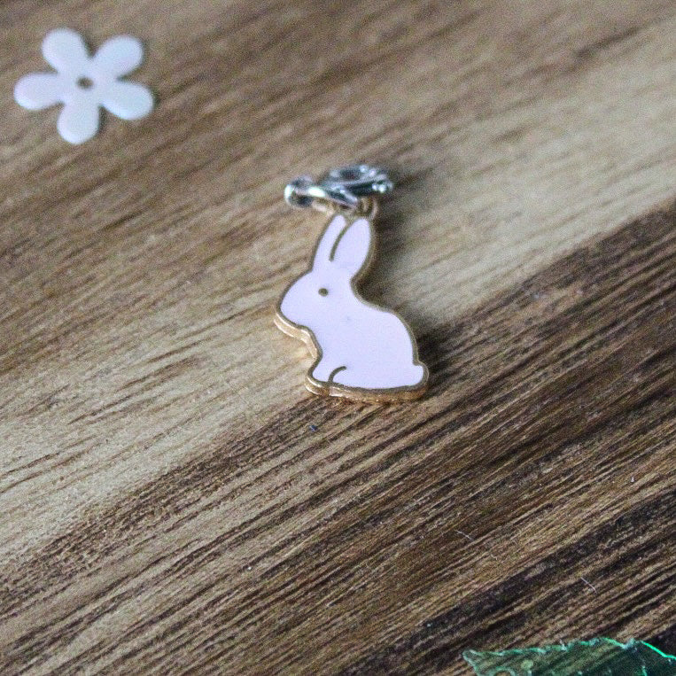 Pink Bunny Charm