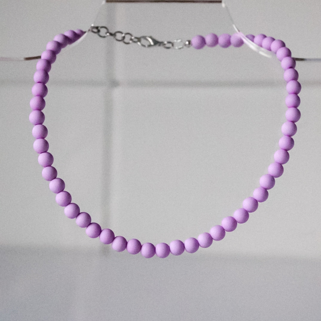 Spring purple necklace