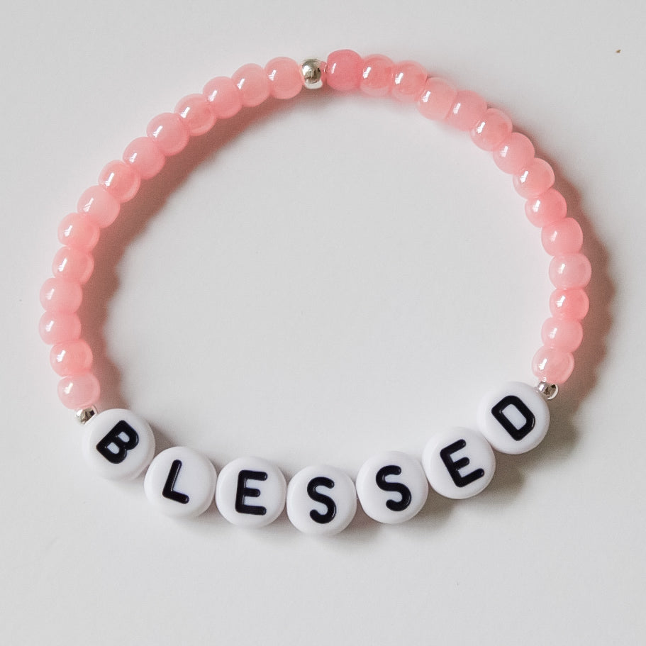 Pearlescent Blush Necklace *With or without affirmation*