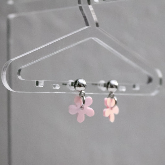 Dainty floral earrings (clip or stud)