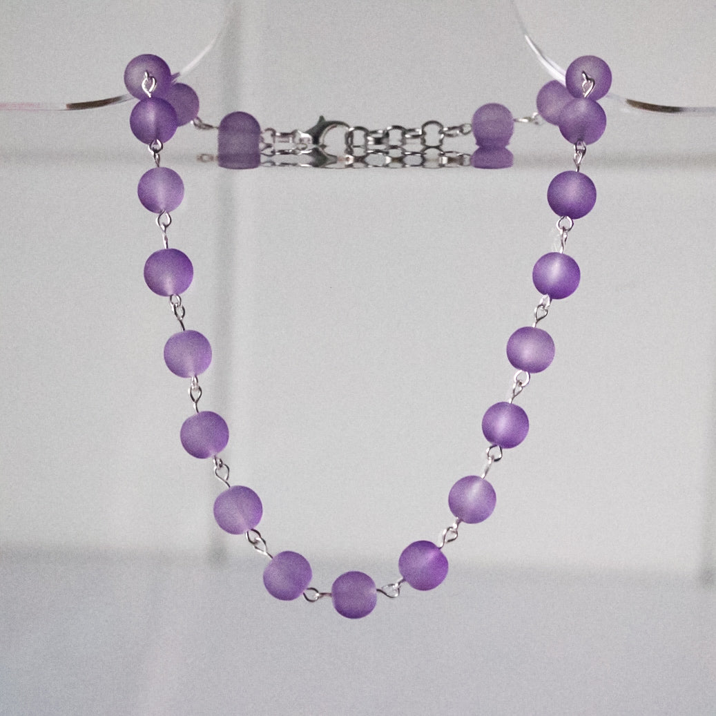 Frosted Purple Necklace