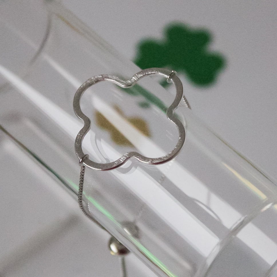 Silver Sliding Shamrock (sliding adjustable only)