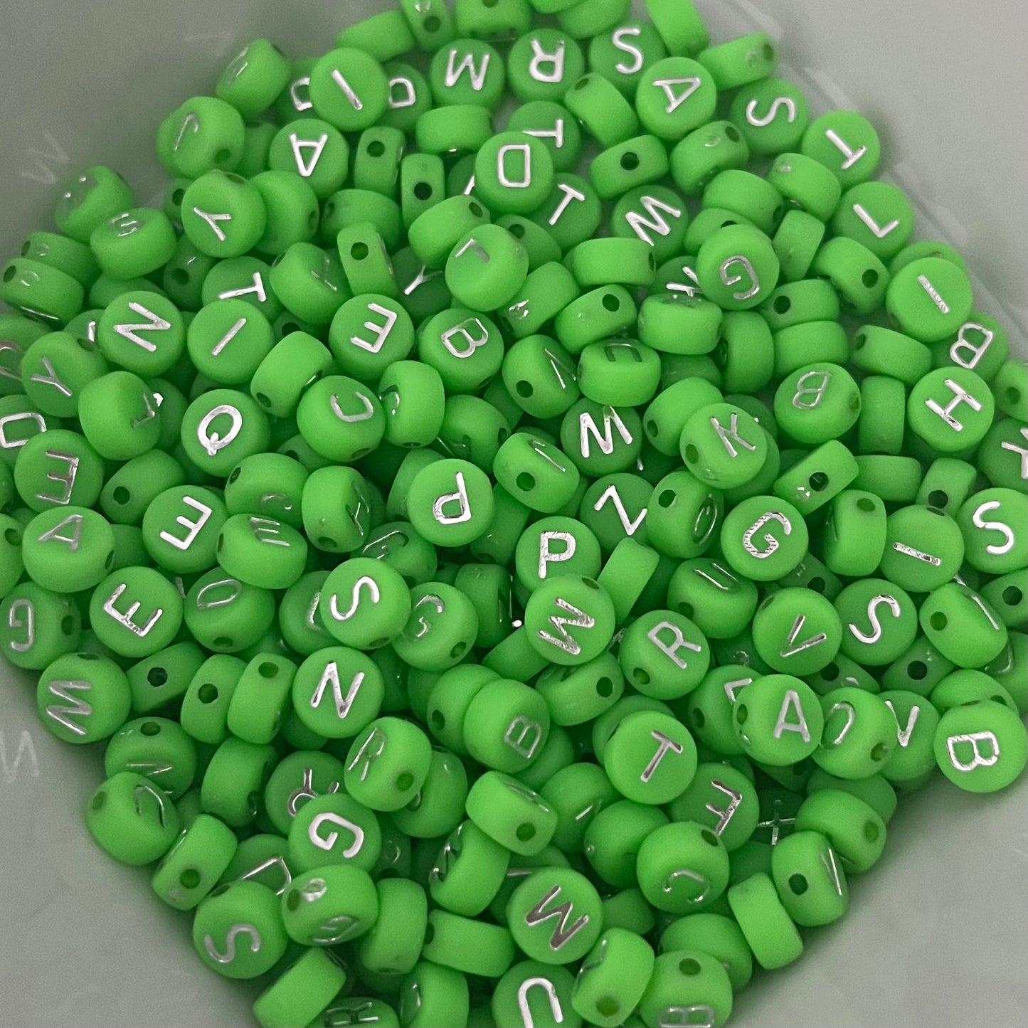 Lime green add on letters