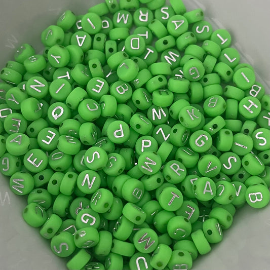 Lime green add on letters