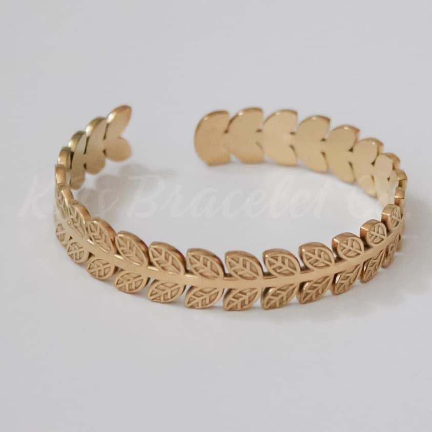 Gold leaf cuff- (Adult size)