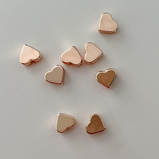 Rose gold heart add on