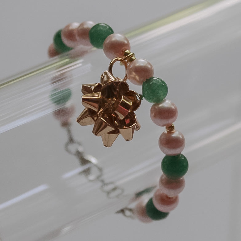 Christmas bow charm add on