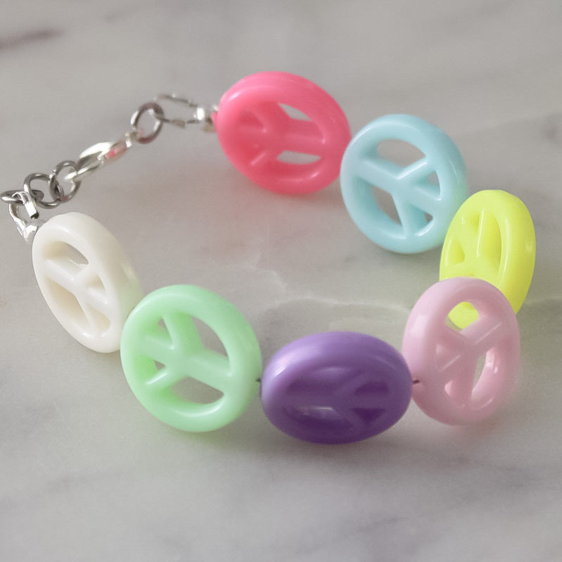 Rainbow peace Necklace