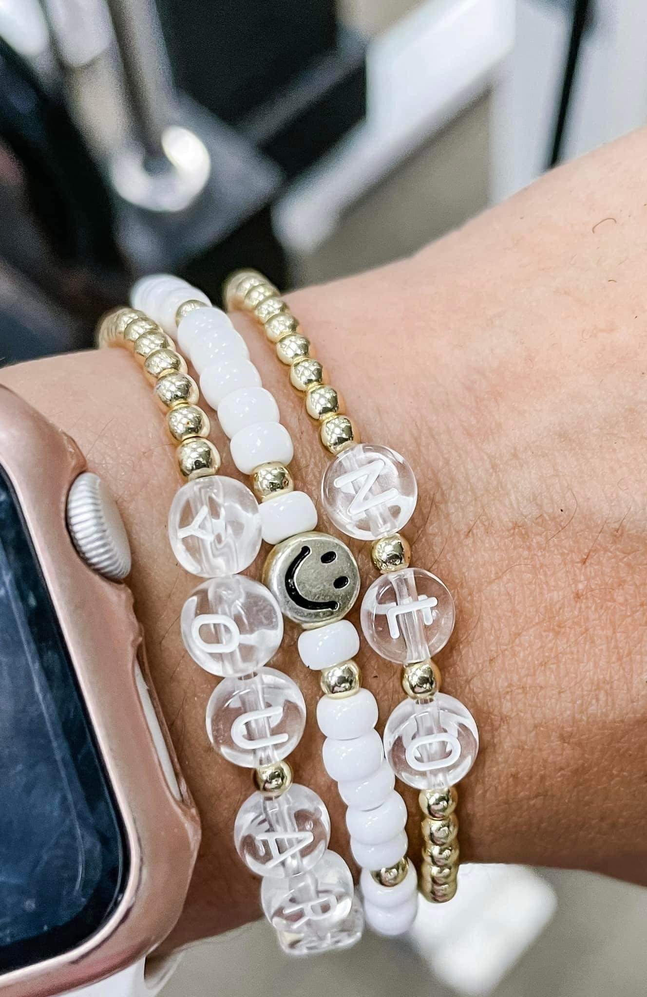 White/gold smiley