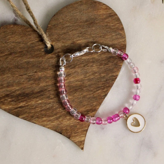 Clear Pinks Dainty *BRACELET ONLY*