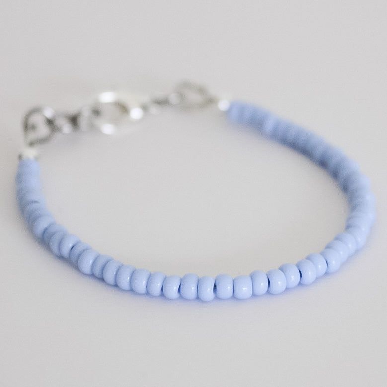 Light sapphire mini dainty necklace