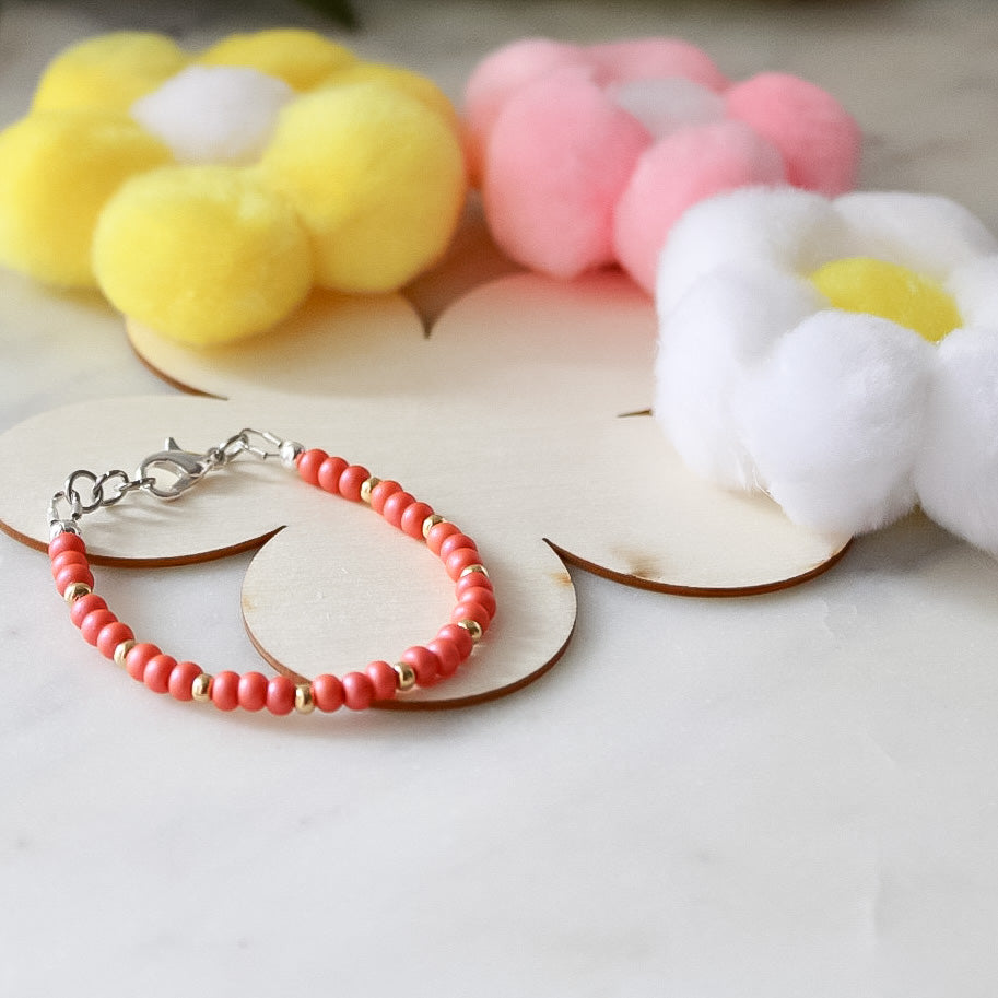 Coral/ Gold dainty