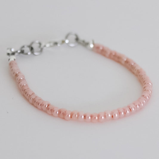 Peach mini dainty necklace