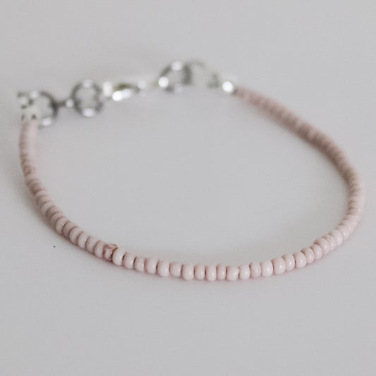 Taupe Pink TT Dainty Necklace