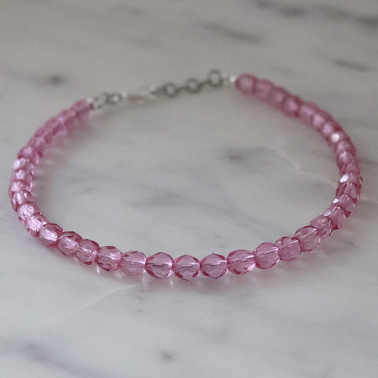 Rose pink necklace