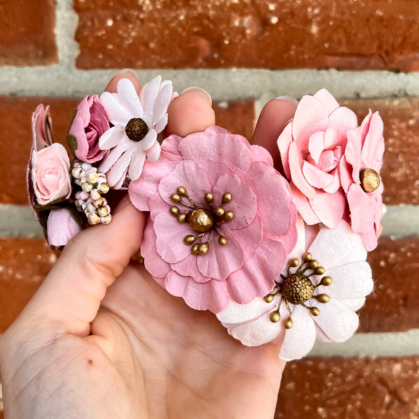 Dusty Pink floral headband