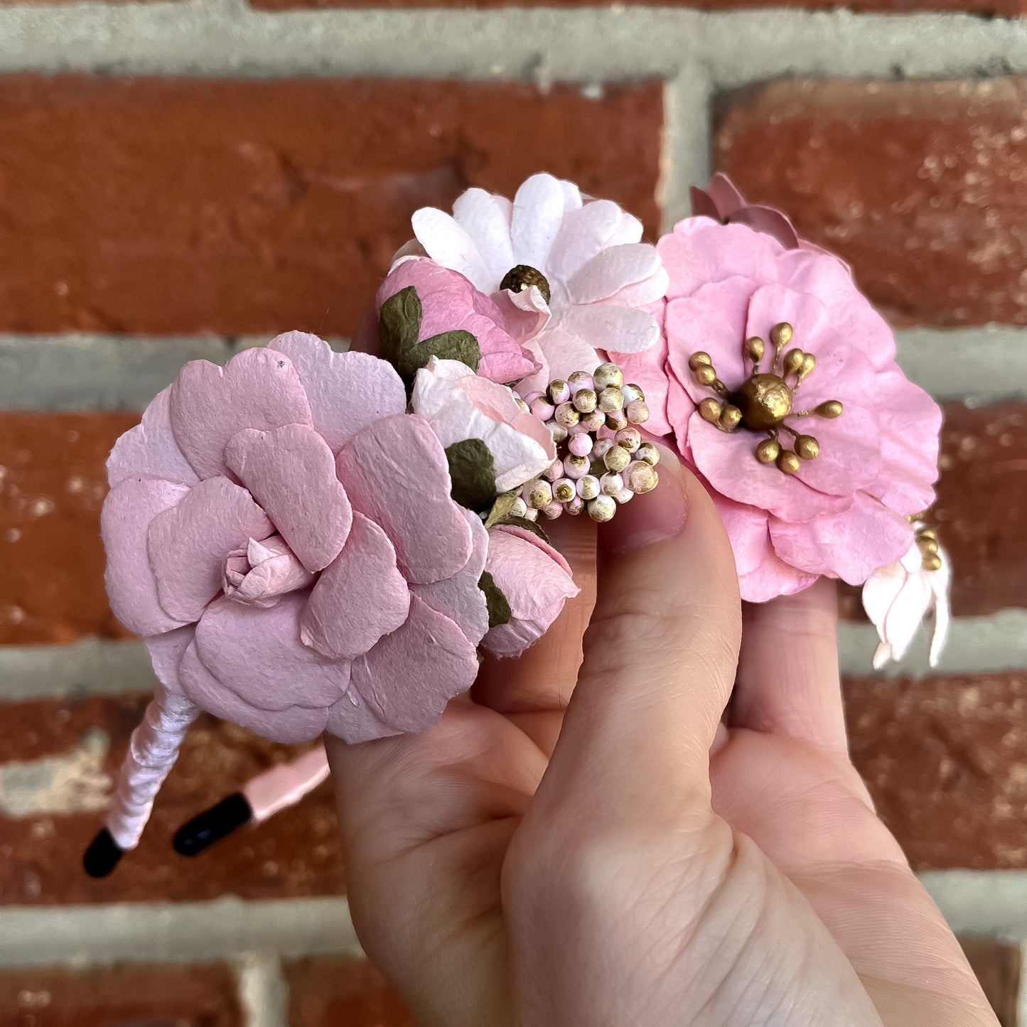 Dusty Pink floral headband